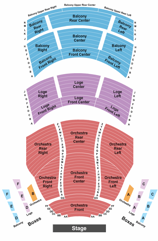 Procter & Gamble Hall SIX Seating Chart